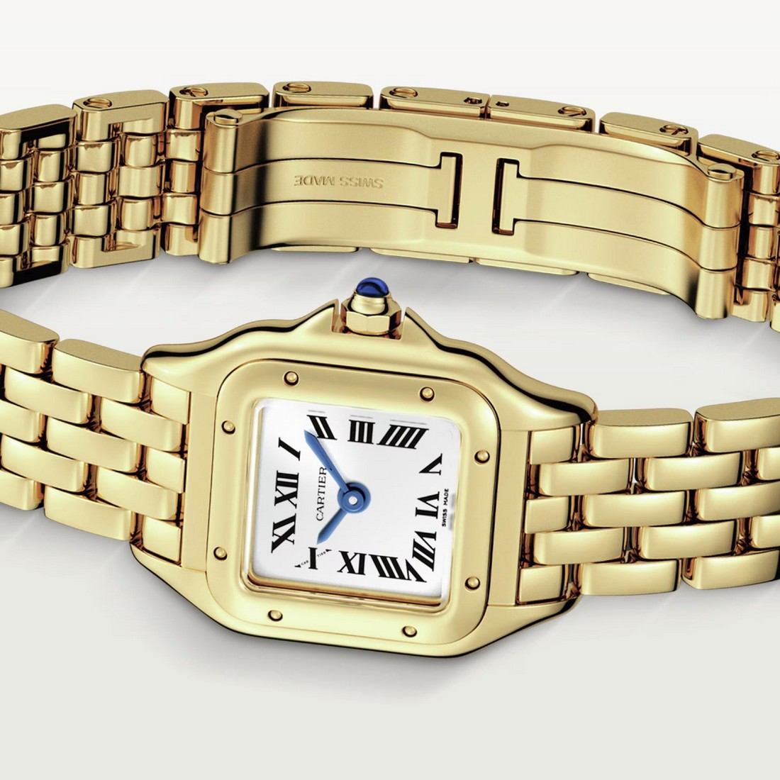 Đồng Hồ Cartier Panthère De Cartier Mini Watch Nữ Vàng Trắng